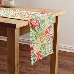 Modern Leaves Short Table Runner