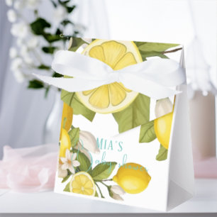 Modern lemon Baby shower  Favor Box
