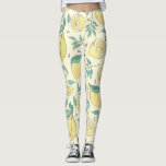 Modern Lemon Citrus Summer yellow Personalised Leggings<br><div class="desc">Modern Lemon Citrus Summer yellow Personalised</div>