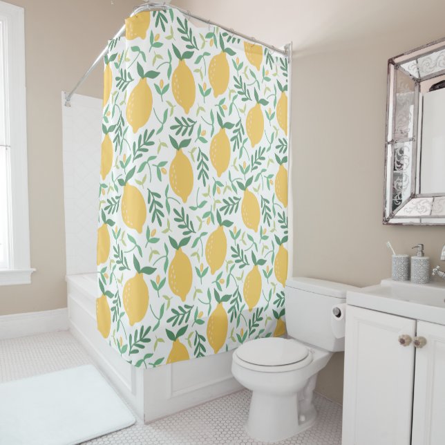 Modern Lemon Citrus Yellow Summer Greenery Leaves (In Situ)