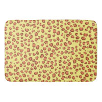Modern Leopard Animal Print Pattern Red Yellow