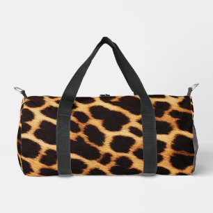 Modern Leopard Cat Animal Print Collection Duffle Bag