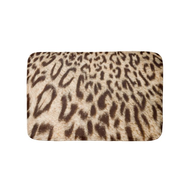 Modern Leopard Fur Design Bath Mat (Front)