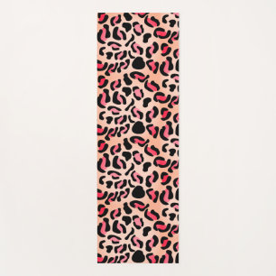 Modern Leopard Pattern Animal Print Yoga Mat
