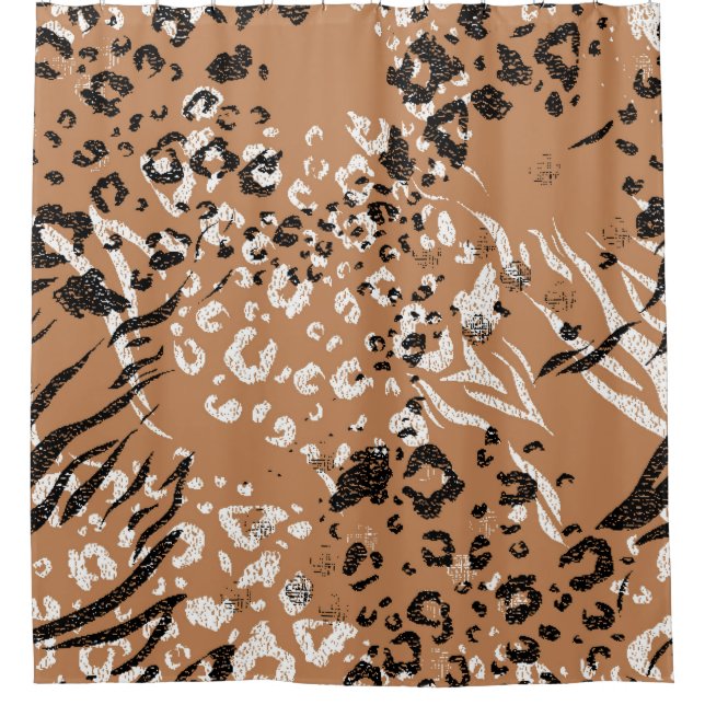 Modern leopard. Pattern. Background. Wild nature. (Front)