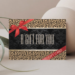 Modern Leopard Print Gift Certificates