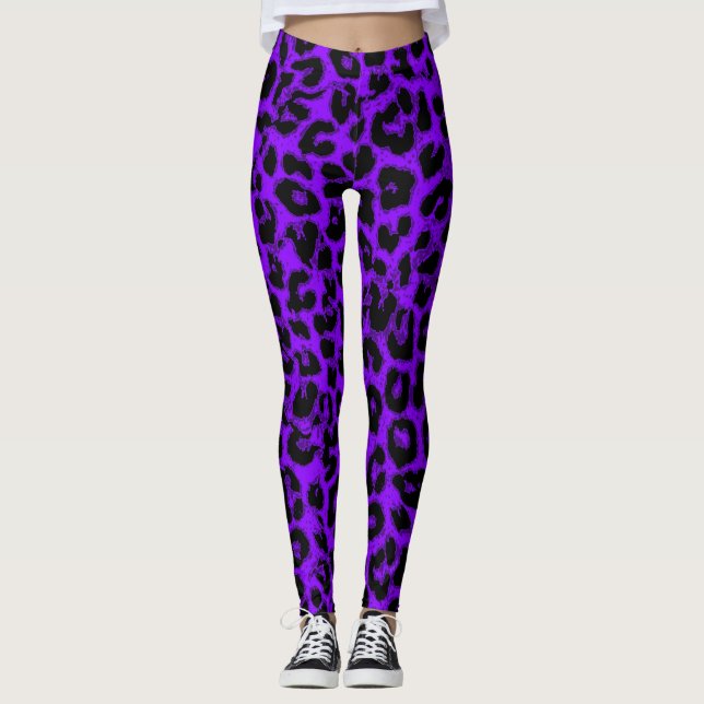 Modern Leopard Skin Pattern #11 Leggings (Front)