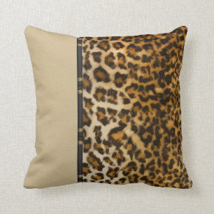 Modern Leopard Style Throw Pillows