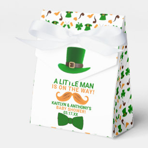 Modern Leprechaun St. Patrick's Day Baby Shower Favor Box