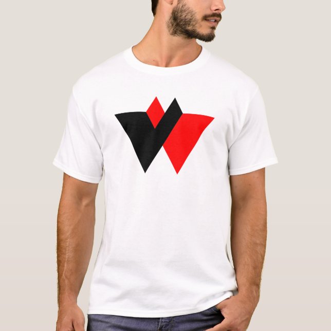 Modern Letter W Monogram T-Shirt (Front)