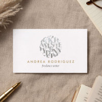 Modern Letterform Logo for Authors and Writers