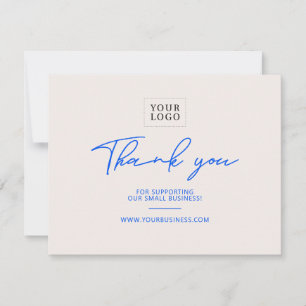 Modern Lettering Business Package Thank You Card
