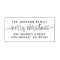 Modern Lettering Merry Christmas & Family Address