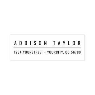 Modern Lettering Return Address Self-Inking Stamp