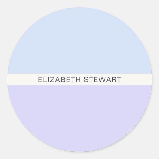 Modern Light Blue and Lavender Envelope Seals (Front)