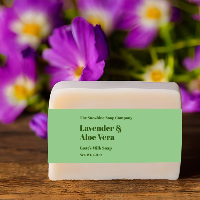 Modern Light Green Soap Belly Band Invitation Belly Band (Creator Uploaded)