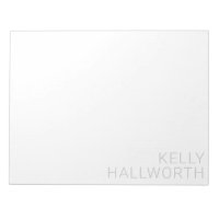 Modern Light Grey Name On White