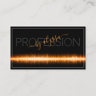 Modern Light Orange Black Appointment Social Media Business Card