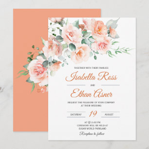 Modern Light Peach Wedding Template