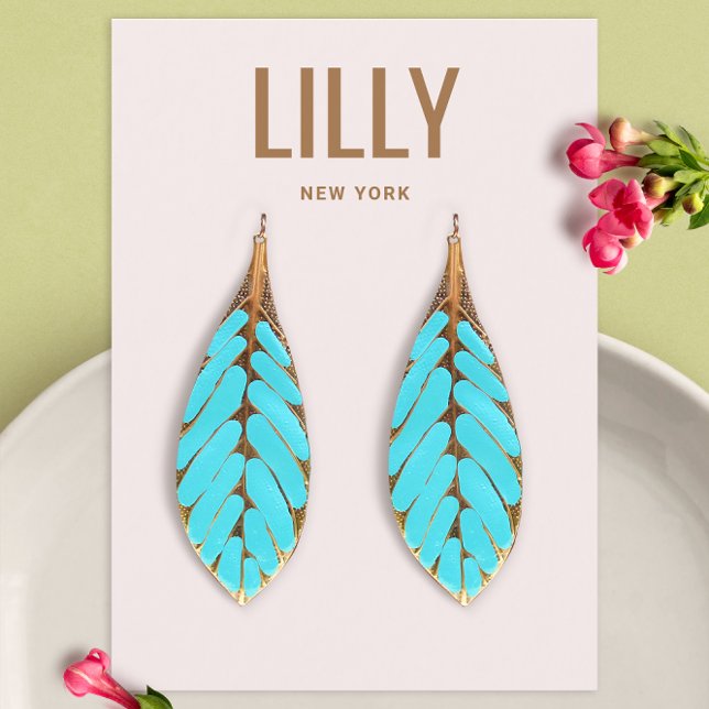 Modern Light Pink Earring Display Card (Creator Uploaded)