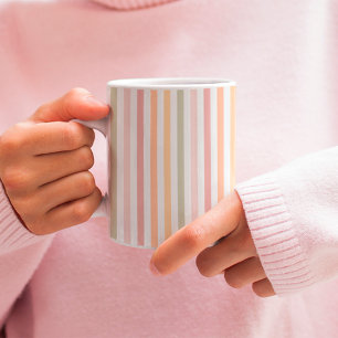 Modern light stripes coffee mug