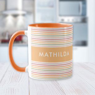 Modern light stripes mug