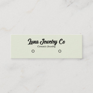 Modern Light Stud Earring Jewellery Mini Business Card