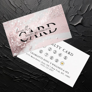 Modern, Lightpink-Silver-Glitter Salon, 10 - Enclosure Card