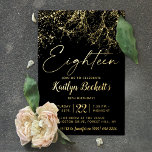 Modern Lights 18th Birthday Party Real<br><div class="desc">Celebrate in style with these fun and trendy real foil pressed 18th birthday party invitations. The design is easy to personalize and your guests will be thrilled when they receive these stylish invites.</div>