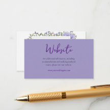 Modern Lilac Blue Hydrangea Floral Wedding Website