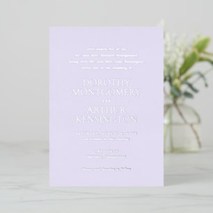 Modern Lilac Elegant Wedding
