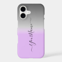 modern  lilac-grey  ombré personalized 