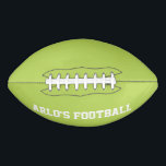 Modern Lime Green Personalized Kid's Football<br><div class="desc">The Modern Lime Green Personalized Kid's Football is designed to be found on a green field effortlessly allowing for more fun time playing and locating a child's football in a grouping of kids' footballs at practice.</div>