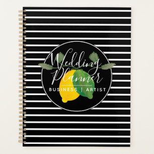 Modern Lime Lemon Watercolor Limoncillo Wedding Planner