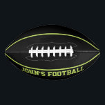 Modern LimePersonalized Kid's  Football<br><div class="desc">The Modern Lime Personalized Kid's Football is designed to be found on a green field effortlessly allowing for more fun time playing and locating a child's football in a grouping of kids' footballs at practice.</div>