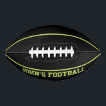 Modern LimePersonalized Kid's  Football<br><div class="desc">The Modern Lime Personalized Kid's Football is designed to be found on a green field effortlessly allowing for more fun time playing and locating a child's football in a grouping of kids' footballs at practice.</div>
