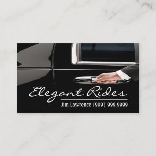Modern Limo Driver Business Card