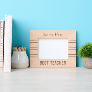 Modern Line Art, Best Teacher Etched Frames