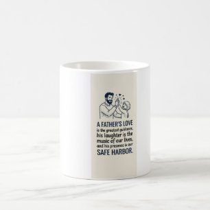 Modern Line Art Father's Day Coffee Mug   Best Dad