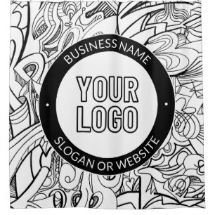 Modern Line Artwork & Your Logo w/Editable Text