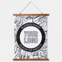 Modern Line Artwork & Your Logo w/Editable Text