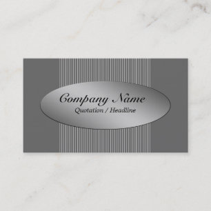 Modern Line Colours Silver Business Card