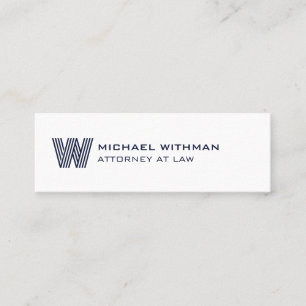 MODERN LINE MONOGRAM  BUSINESS LOGO  MINI BUSINESS CARD