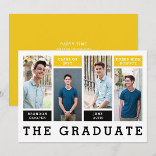 Modern Lines Graduation Announcement