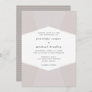 Modern Lines Wedding Invitation