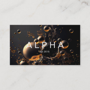 Modern Liquid abstract bubbles Background Design Business Card
