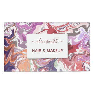 Modern liquid art acrylic name tag