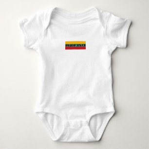 Modern lithuania lithuanian country Flag Souvenir Baby Bodysuit