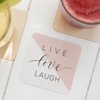 Modern Live Love Laugh Positive Motivation Quote