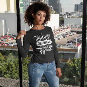 Modern Livin' Hanukkah Life Menorah Dream Catcher Sweatshirt